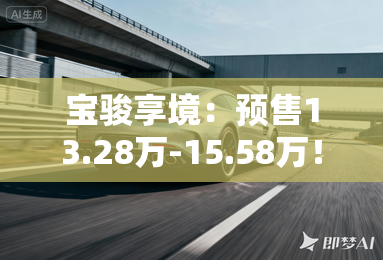 宝骏享境:预售13.28万-15.58万!高阶智驾-全系标配 宝骏享境:预售13.28万-15.58万!高阶智驾-全系标配