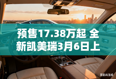 预售17.38万起 全新凯美瑞3月6日上市 预售17.38万起 全新凯美瑞3月6日上市