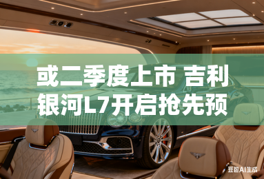 或二季度上市 吉利银河L7开启抢先预订 或二季度上市 吉利银河L7开启抢先预订