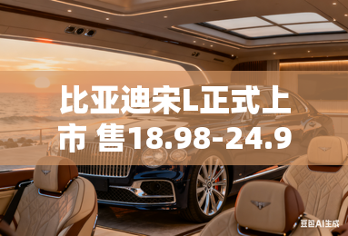 比亚迪宋L正式上市 售18.98-24.98万元 比亚迪宋L正式上市 售18.98-24.98万元