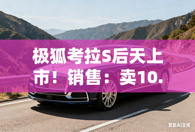 极狐考拉S后天上市！销售：卖10.98-11.98万