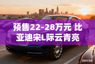 预售22-28万元 比亚迪宋L际云青亮相 预售22-28万元 比亚迪宋L际云青亮相