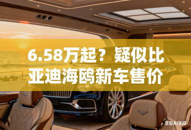 6.58万起？疑似比亚迪海鸥新车售价曝光