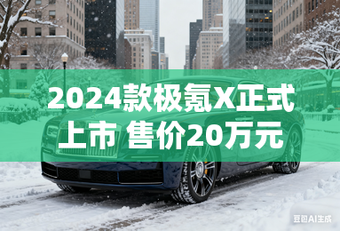 2024款极氪X正式上市 售价20万元起