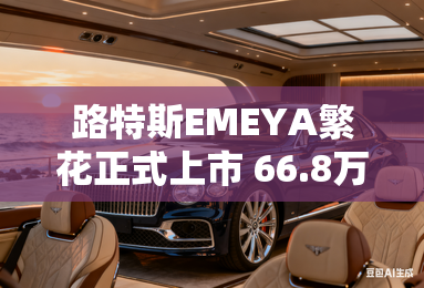 路特斯EMEYA繁花正式上市 66.8万元起
