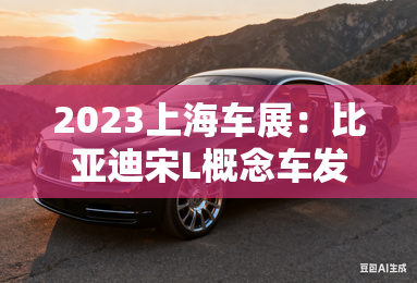 2023上海车展:比亚迪宋L概念车发布 2023上海车展:比亚迪宋L概念车发布